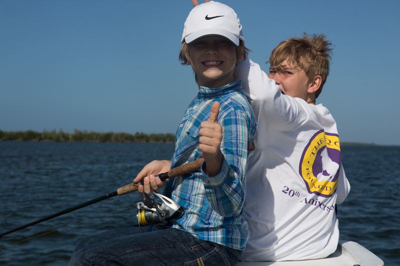 Kids on the Sarasota flats, the popping cork crowd