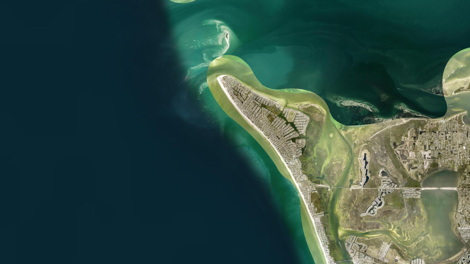 Satellite map of Anna Maria Island, Florida
