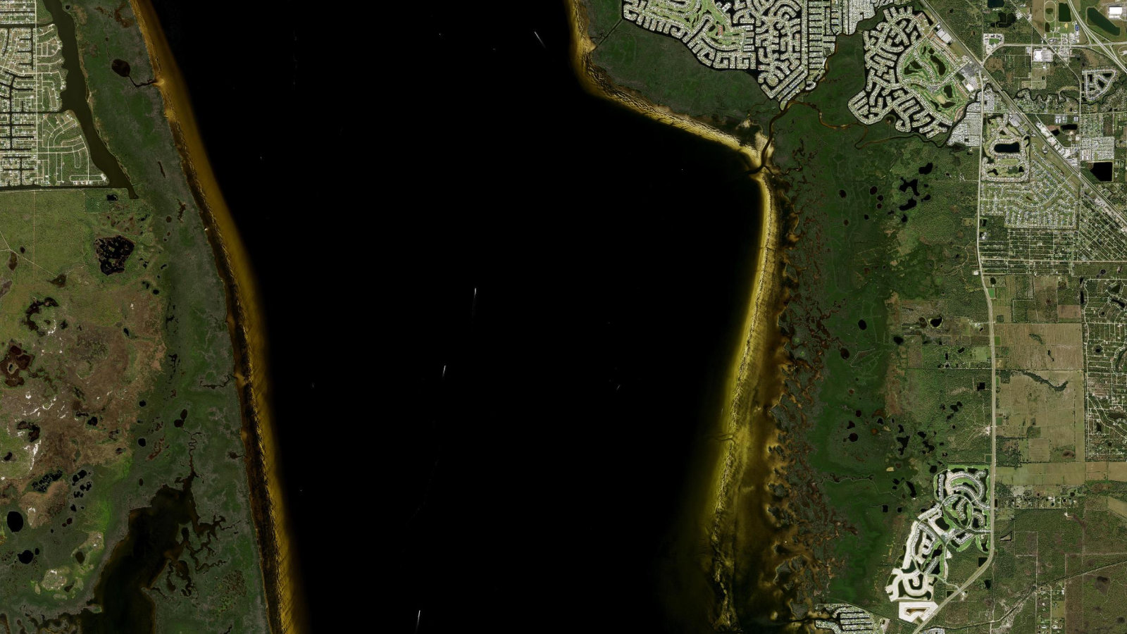 Satellite map of Charlotte Harbor, Florida
