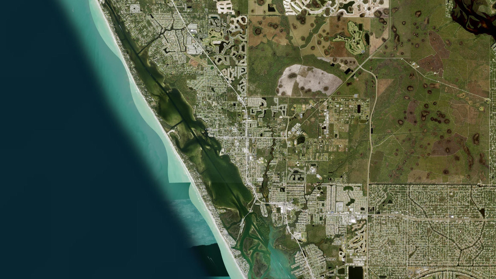 Satellite map of Englewood, Florida