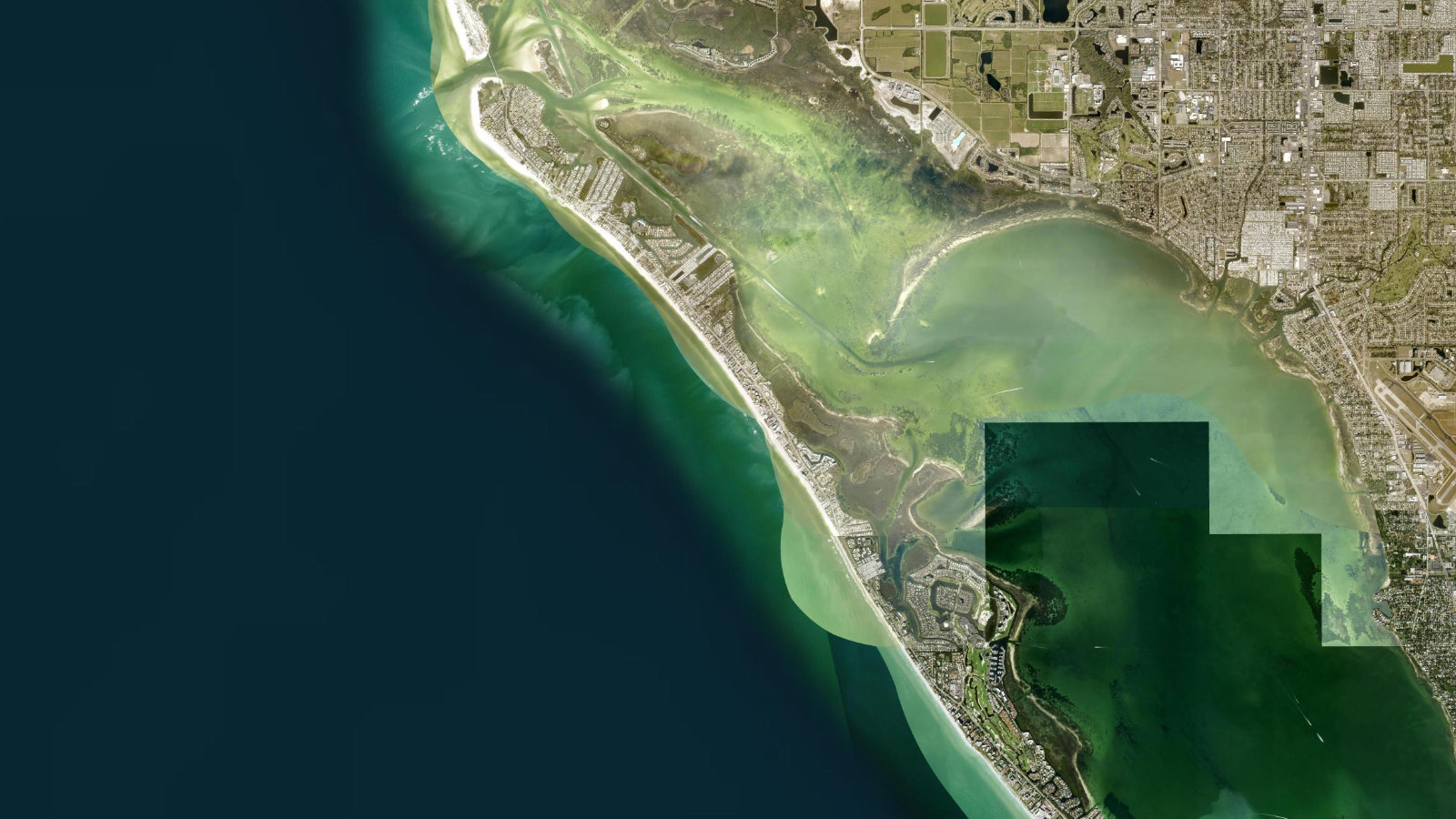 Satellite map of Longboat Key, Florida