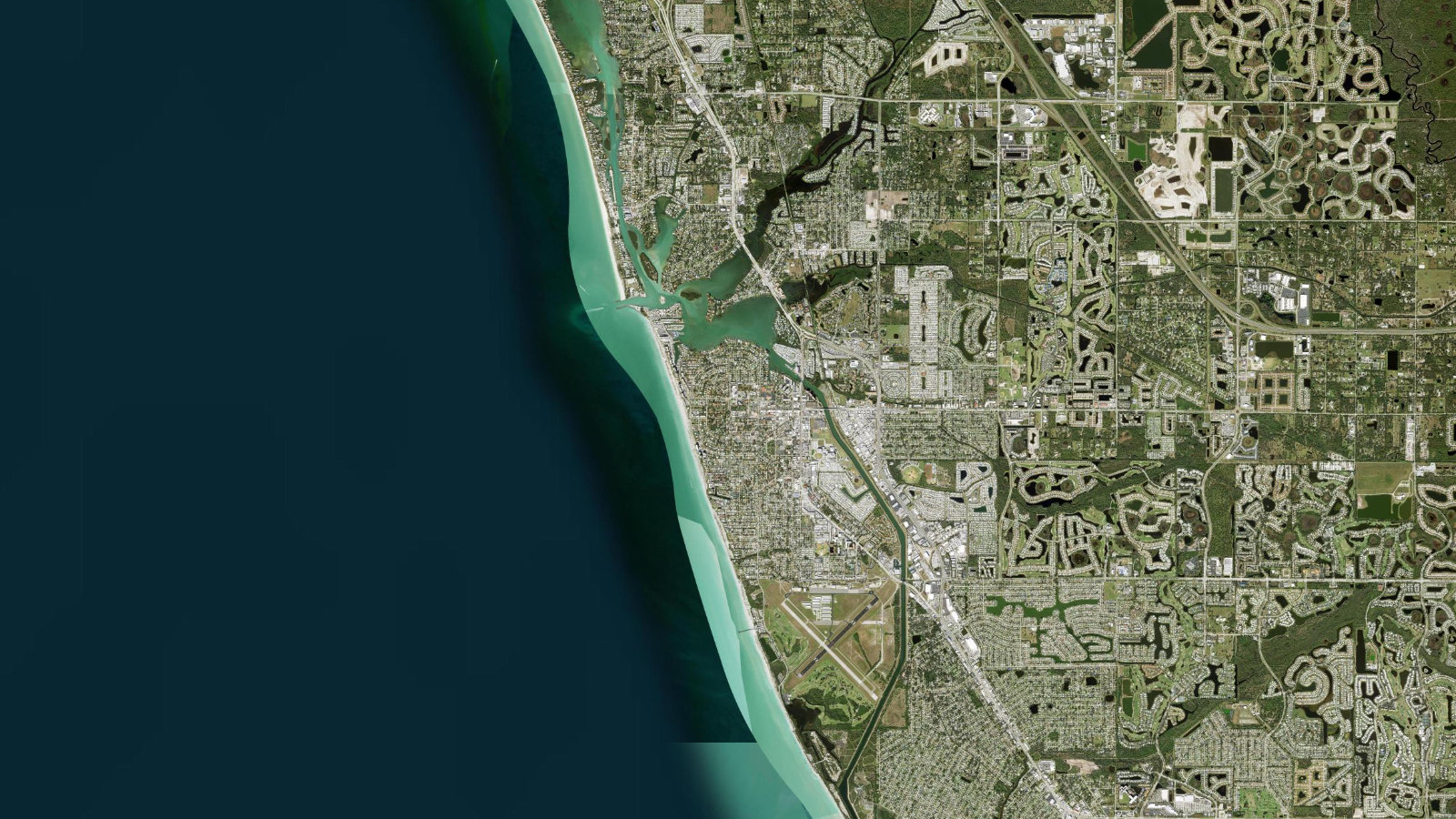 Satellite map of Venice, Florida