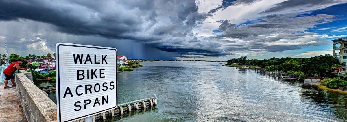 Florida law prohibits fishing from state-road bridges where posted.