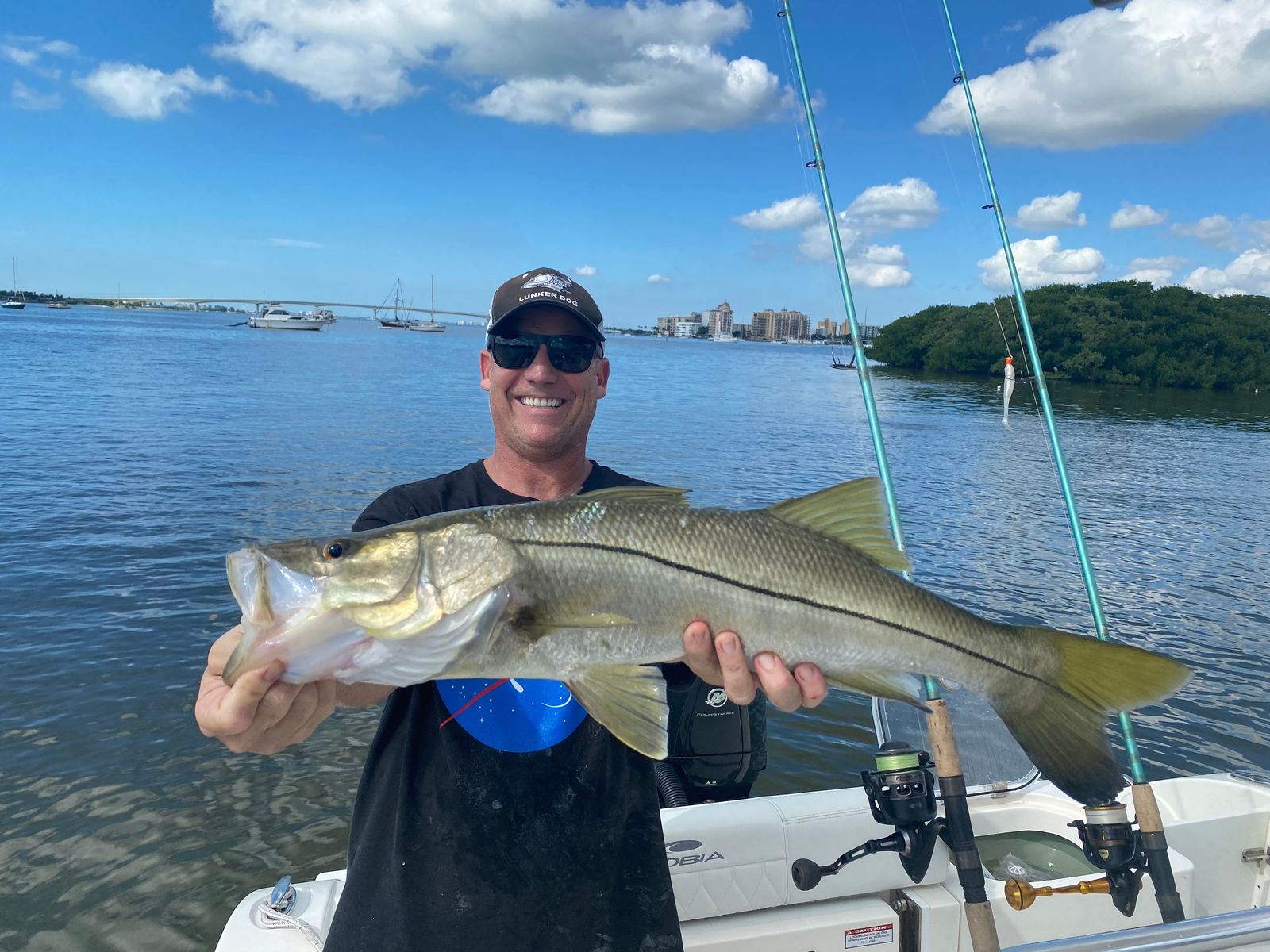 Snook caught on a Sarasota inshore charter