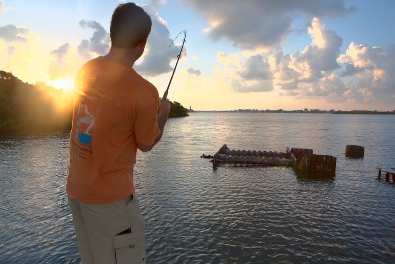 Sunrise on the water at the start of a July Sarasota charter