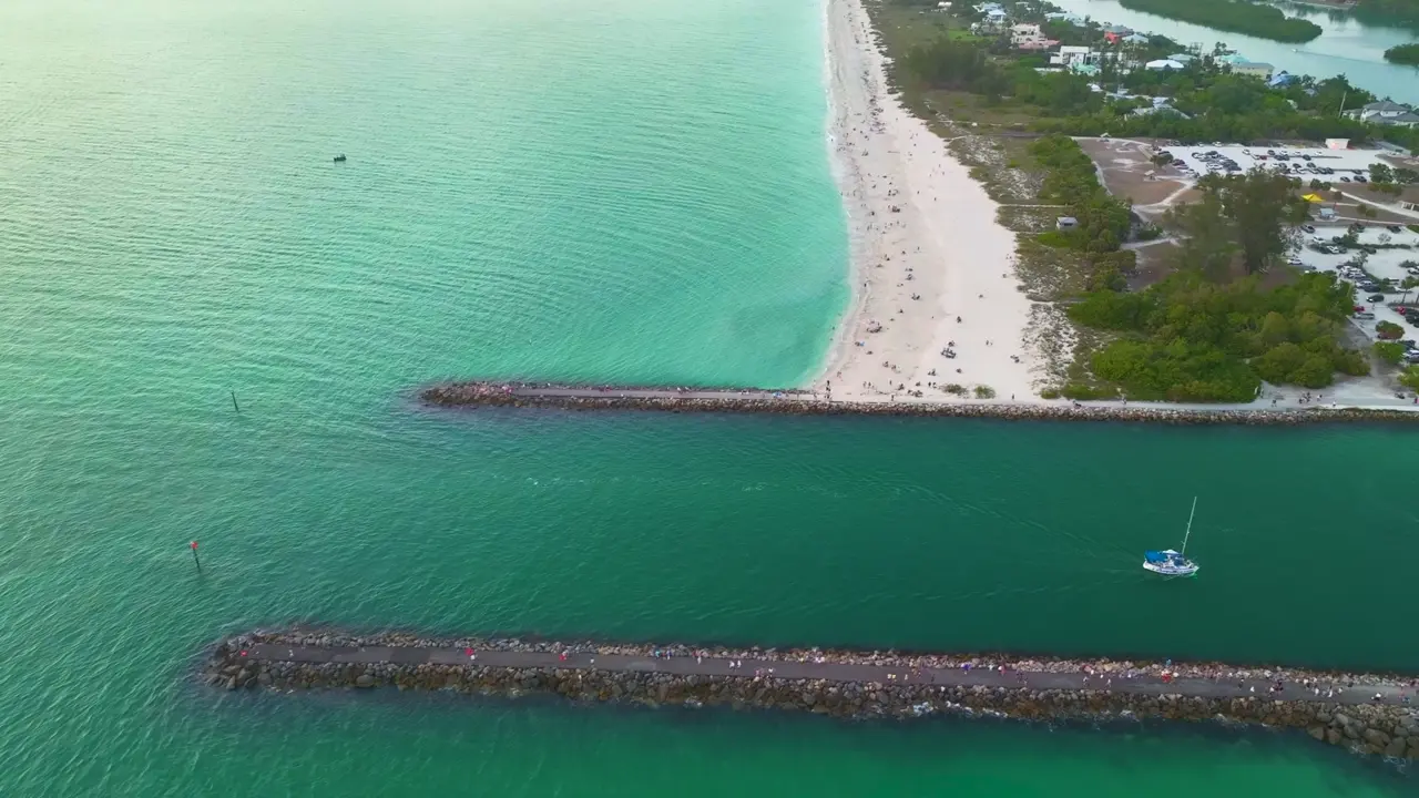 Rock jetty arms hold the February and March spawn.