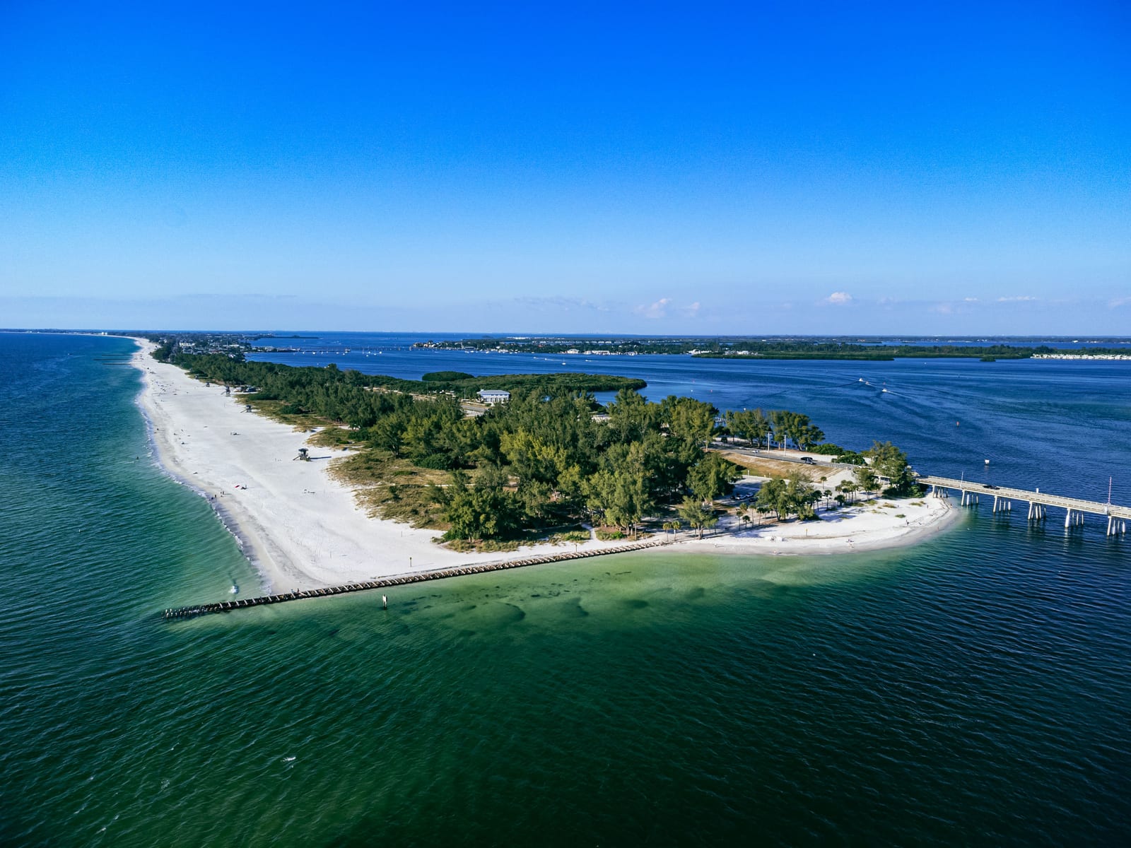Longboat Pass closes the north end — and you can fish the SR 789 bridge.